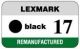 Etiketten Lexmark 17 kompatibel - 36 st.