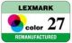 Etiketten Lexmark 27 kompatibel - 36 st.