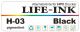 Life-Ink Premium pigmentierte Tinte schwarz [H-03]