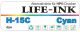 Life-Ink Premium DYE Tinte cyan [H-15C]