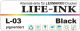 Life-Ink Premium pigmentierte Tinte schwarz [L-03]