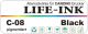 Life-Ink Premium pigmentierte Tinte schwarz [C-08]