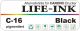 Life-Ink Premium pigmentierte Tinte schwarz [C-16]