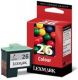Lexmark Nr.26 Druckerpatrone 10N0026E color