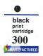 Etiketten HP 300 Schwarz kompatibel - 71 st.