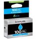 Lexmark Nr.100 XL Druckerpatrone 14N1069E cyan