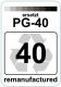 Premium Etiketten für Canon PG-40 - 65 st.