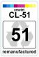 Premium Etiketten f&uuml;r Canon CL-51 - 65 st.