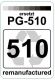 Premium Etiketten f&uuml;r Canon PG-510 - 65 st.