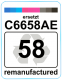 Premium Etiketten f&uuml;r HP 58 (C6658AE)  - 71 st.