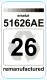 Premium Etiketten f&uuml;r HP 26 (51626AE) - 62 st.
