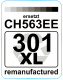 Premium Etiketten für HP 301 BK XL (CH563EE) - 71 st.