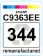 Premium Etiketten f&uuml;r HP 344 (C9363EE) - 71 st.