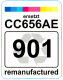 Premium Etiketten für HP 901C (CC656AE) - 71 st.