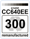 Premium Etiketten für HP 300 BK (CC640EE) - 71 st.
