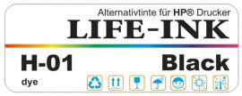 Life-Ink Premium dye Tinte schwarz [H-01]