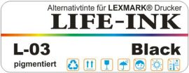Life-Ink Premium pigmentierte Tinte schwarz [L-03]