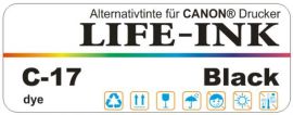 Life-Ink Premium DYE Tinte schwarz [C-17B]