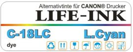 Life-Ink Premium DYE Tinte photo cyan [C-18PC]