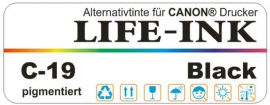 Life-Ink Premium pigmentierte Tinte schwarz [C-19]