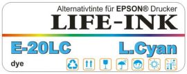 Life-Ink Premium DYE Tinte light cyan [E-20LC]