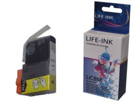 Life-Ink Druckerpatrone LIC8BK (ersetzt CLI-8BK) f&uuml;r Canon&reg;...