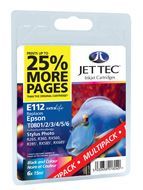 Jet Tec Multipack E112MP verwendbar in R265, R360, RX560 6-Patronen