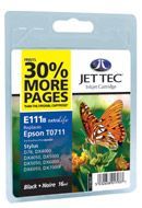 Jet Tec Druckerpatrone E111B (ersetzt T0711) schwarz