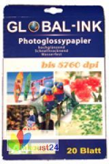 Global INK Photo-Papier 200 g / A4 / 20 Blatt