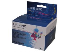 Multipack alternativ zu PGI-520 / CLI-521 5 Druckerpatronen
