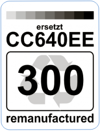 Premium Etiketten für HP 300 BK (CC640EE) - 71 st.