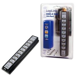 Logilink USB 2.0 Hub für 10 Drucker mit Netzteil