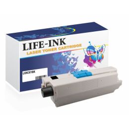 Life-Ink Tonerkartusche LIOK301BK (ersetzt 44973536) schwarz