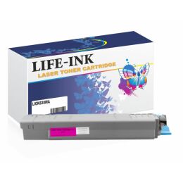 Life-Ink Tonerkartusche LIOK830MA (ersetzt 44059106) magenta