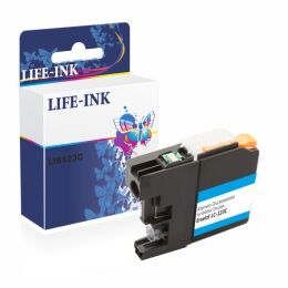 Life-Ink Druckerpatrone ersetzt LC-121C, LC-123C f&uuml;r...