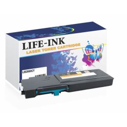 Life-Ink Tonerkartusche verwendbar für DELL C2660 cyan