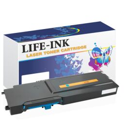 Life-Ink Tonerkartusche verwendbar für DELL C3760 cyan