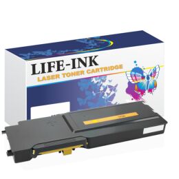 Life-Ink Tonerkartusche verwendbar f&uuml;r DELL C3760 gelb