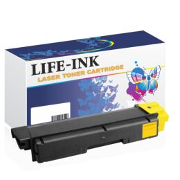 Life-Ink Toner ersetzt TK-5140Y f&uuml;r Kyocera gelb