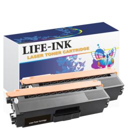 Life-Ink Toner 2er Set ersetzt TN-421BK / TN-423BK...