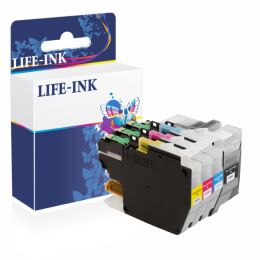 Life-Ink Druckerpatronen 4er Set ersetzt LC-3219, LC3219...