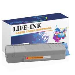 Life-Ink Toner ersetzt OKI 46507506, C612 für Oki...