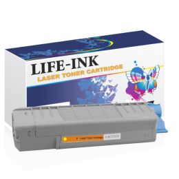 Life-Ink Toner ersetzt OKI 46507505, C612 für Oki...
