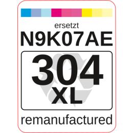 Premium Etiketten für HP 304 CXL (N9K07AE)  - 99 st.