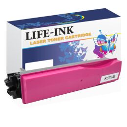 Life-Ink Toner ersetzt Kyocera TK-570M, 1T02HGBEU0 für Kyocera Drucker magenta