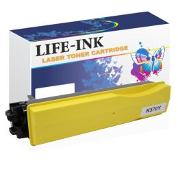 Life-Ink Toner ersetzt Kyocera TK-570Y, 1T02HGAEU0 für...