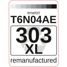 Premium Etiketten für HP 303XL BK (T6N04AE)  - 99 st.
