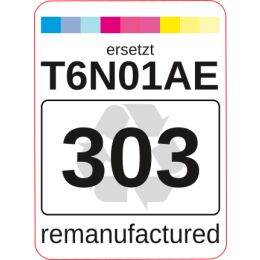 Premium Etiketten für HP 303 BK (T6N01AE) - 99 st.