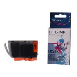 Life-Ink Druckerpatrone ersetzt BCI-6BK f&uuml;r Canon...