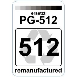 Premium Etiketten für Canon PG-512  - 62 st.
